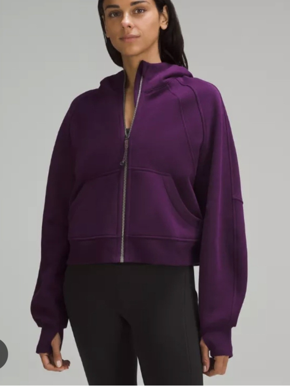 lululemon athletica Purple Scuba Oversized Full-Zip Hoodie - M/L